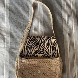 Vintage Liz Claiborne Woven Shoulder Bag